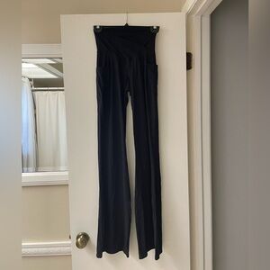 Black High-Waisted Women's Flared Leggings